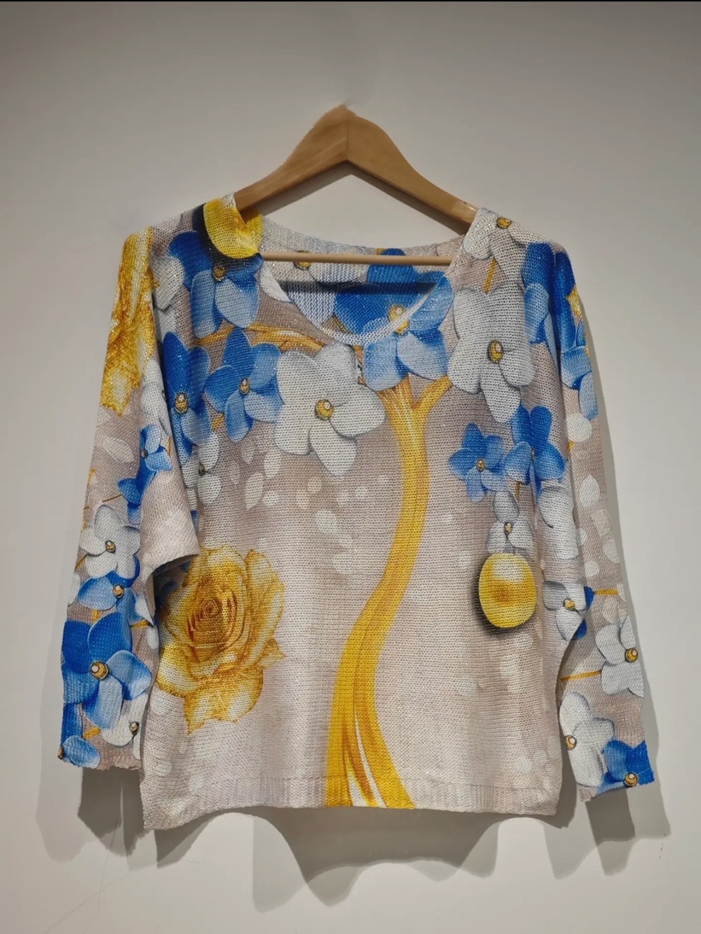 Made in Italy beautiful oversized graphic Tunic